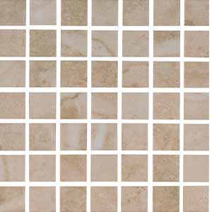 Reale Travertino 12 by 12 Mosaic Ivory